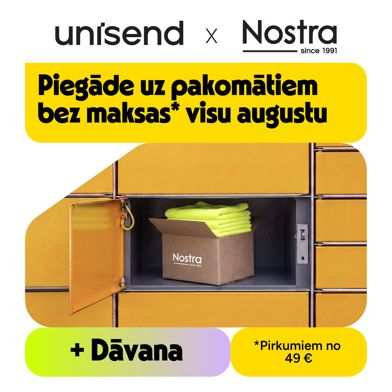 Unisend x Nostra / mobile
