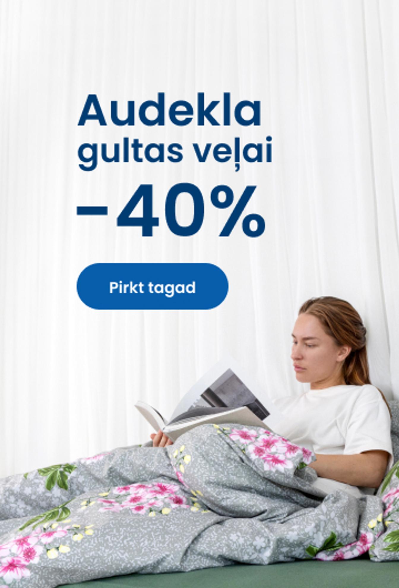 Audekla gultas veļai -40 %/ mobile