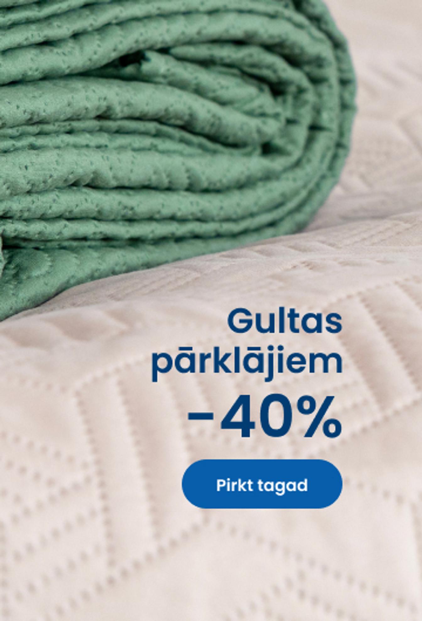 Gultas pārklājiem -40 %/mobile
