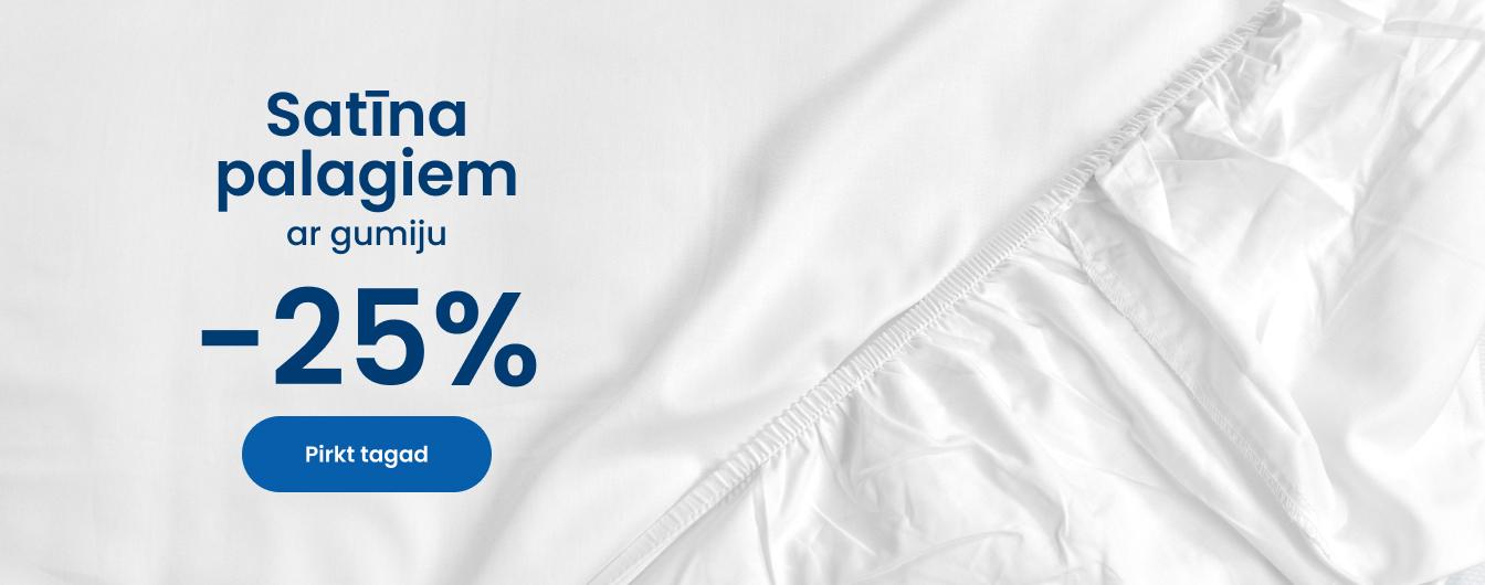 Satīna palagiem ar gumiju  -25% atlaide/desktop