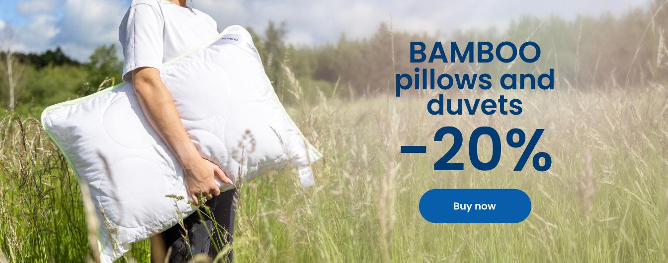 –20% off BAMBOO pillows and duvets/ desktop