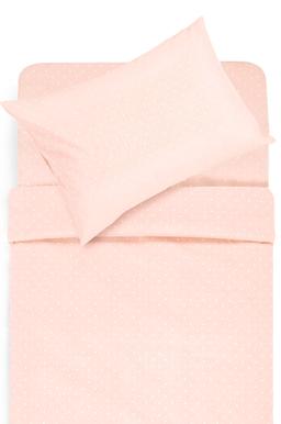 Bērnu katūna gultas veļa POLKA DOTS 30-0507-ROSA