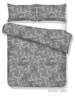 Gultas veļas komplekts ĢEOMETRIJA 30-0851-GREY