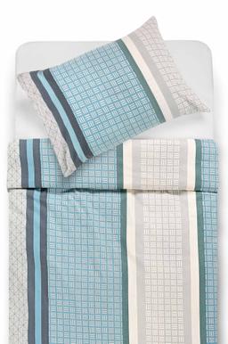 Cotton bedding set DAYLIN 30-0702-BLUE