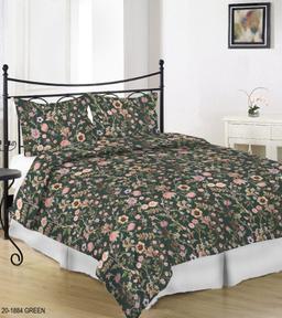 Sateen bedding set ADALBRECHTA 20-1884-GREEN