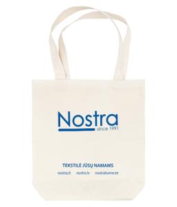 Organic cotton shopping bag 00-0076-NATURAL LOGO